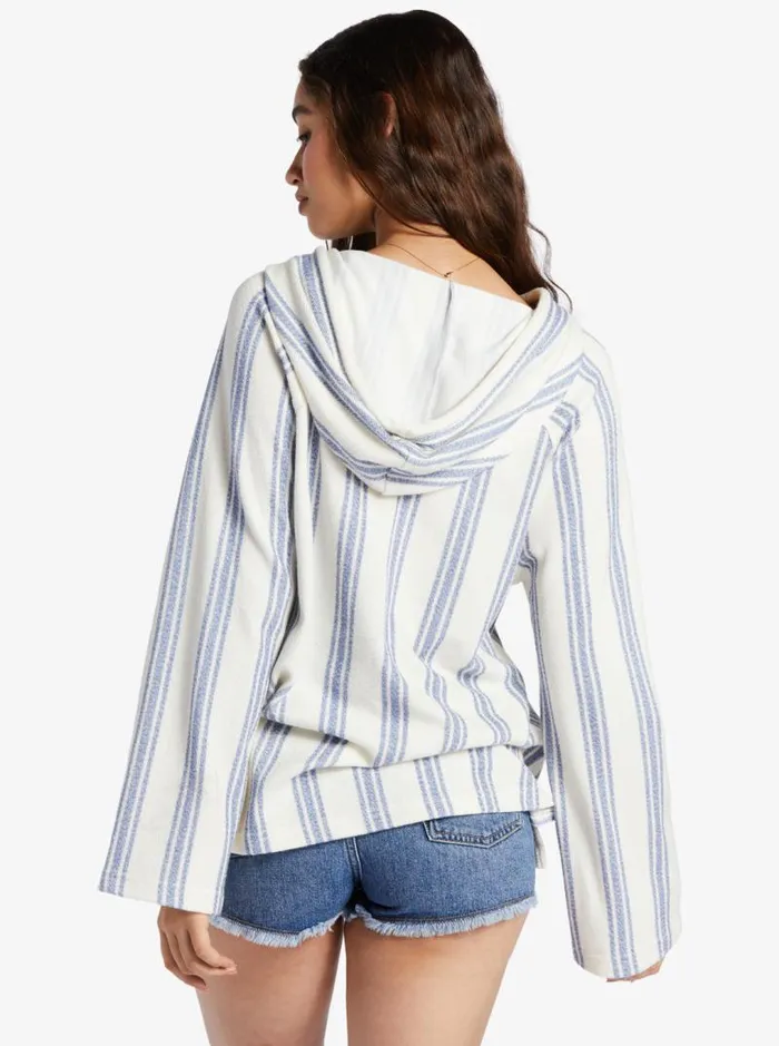 Roxy Jackets Wild And Free Poncho Style Hoodie Bonzer Stripe Snow White 8211 Women Roxy Jackets Wild And Free Poncho Style Hoodie Bonzer Stripe Snow White 8211 Women