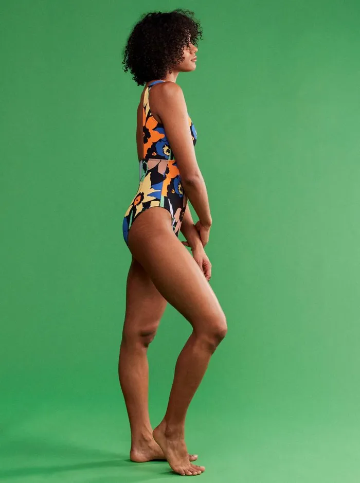 Roxy One Pieces Color Jam OnePiece Swimsuit Anthracite Flower Jammin 8211 Women