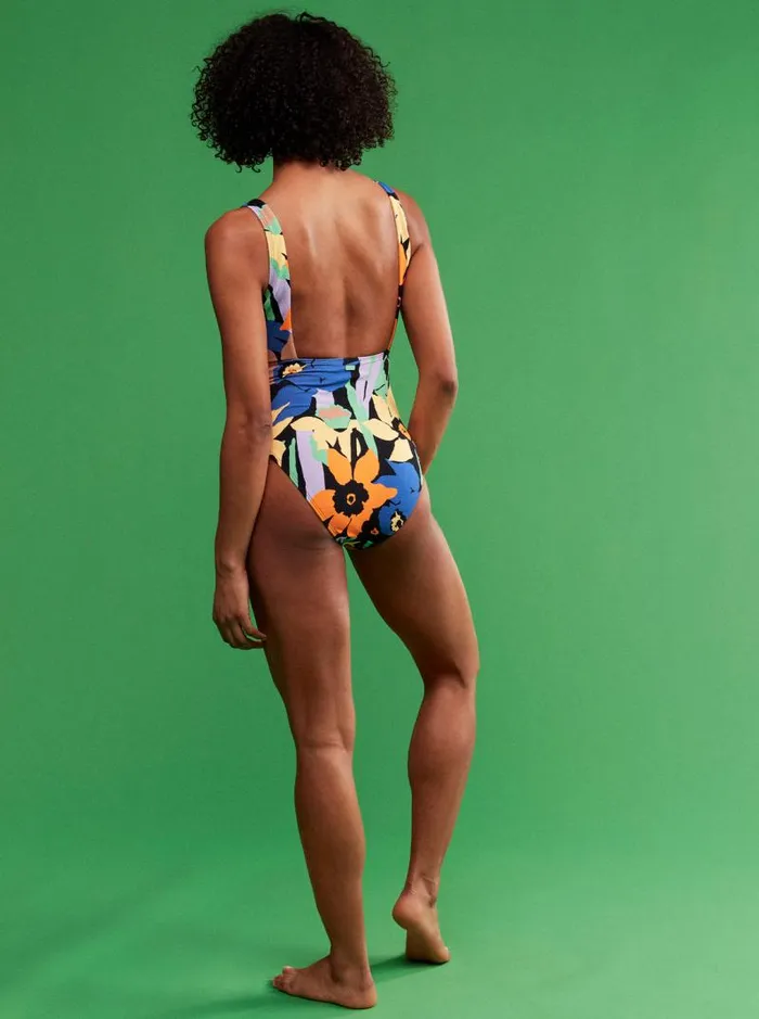 Roxy One Pieces Color Jam OnePiece Swimsuit Anthracite Flower Jammin 8211 Women