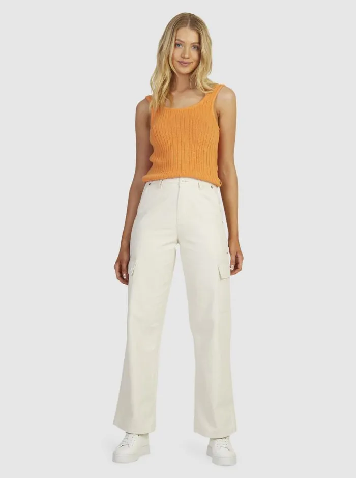 Roxy Pants and Jeans Lefty Cargo Trousers Natural 8211 Women Roxy Pants and Jeans Lefty Cargo Trousers Natural 8211 Women
