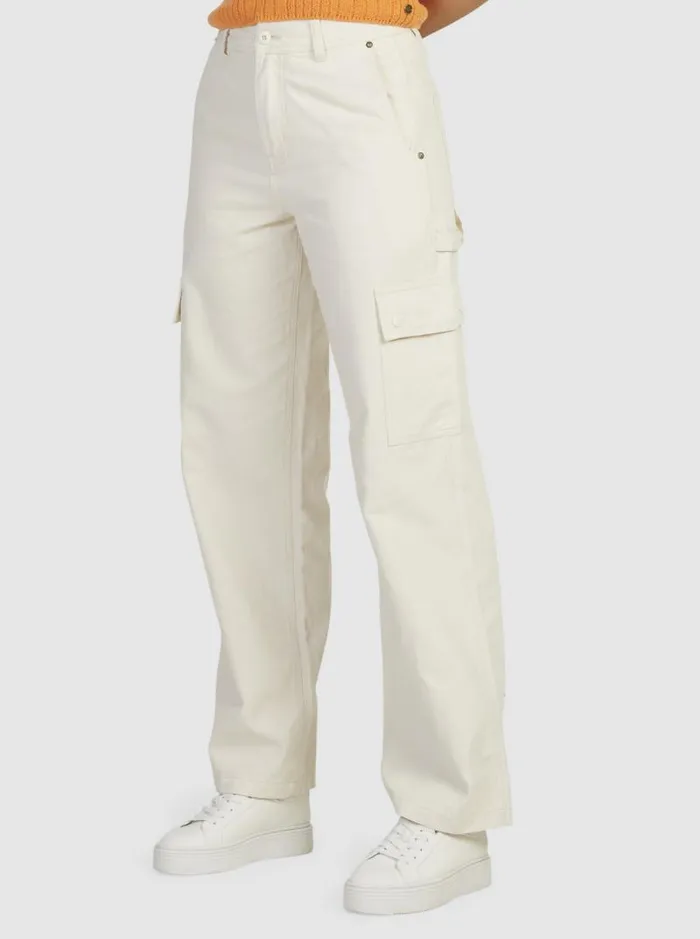 Roxy Pants and Jeans Lefty Cargo Trousers Natural 8211 Women Roxy Pants and Jeans Lefty Cargo Trousers Natural 8211 Women