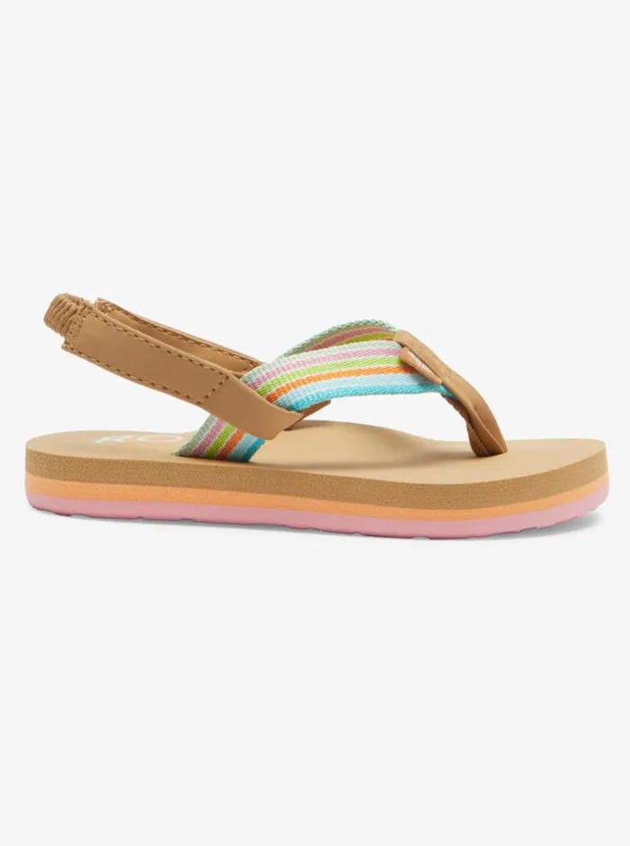 Roxy Shoes and Sandals Toddler039s Colbee Sandals Whiteorangepink 8211 Kids