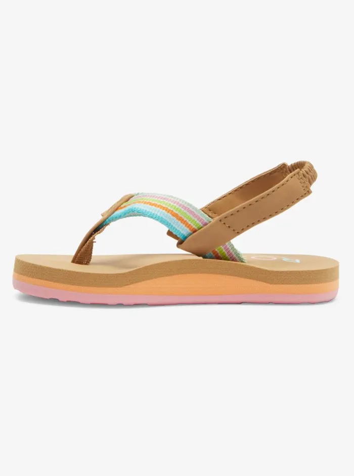 Roxy Shoes and Sandals Toddler039s Colbee Sandals Whiteorangepink 8211 Kids