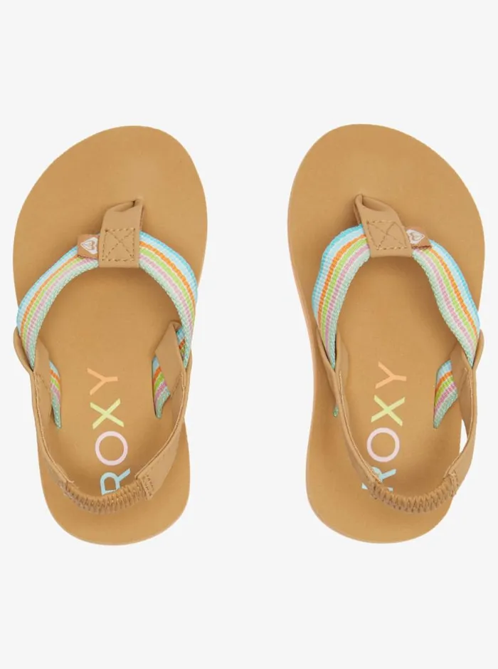 Roxy Shoes and Sandals Toddler039s Colbee Sandals Whiteorangepink 8211 Kids