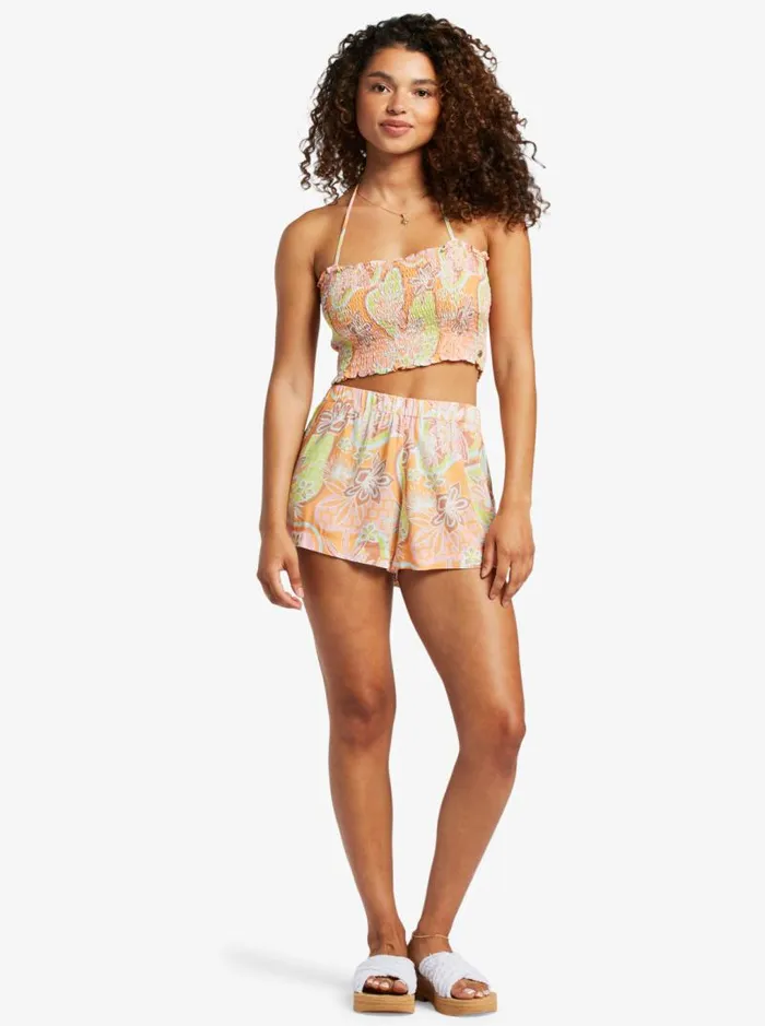 Roxy Shorts Easy Does It High Waist Shorts Mock Orange Roxy Delic 8211 Women