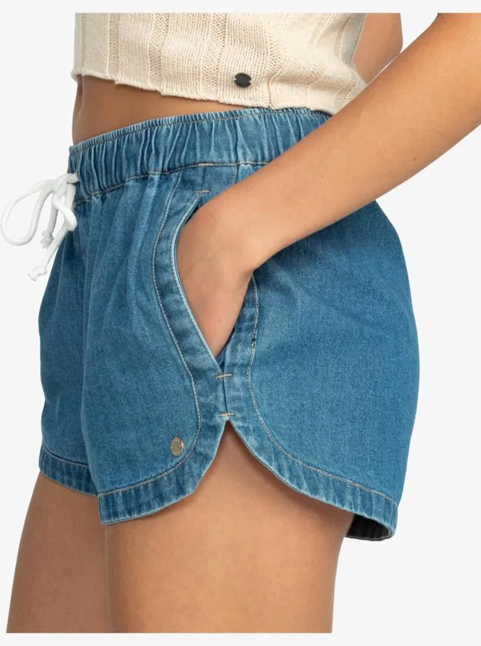 Roxy Shorts New Impossible Denim Shorts Medium Blue 8211 Women Roxy Shorts New Impossible Denim Shorts Medium Blue 8211 Women