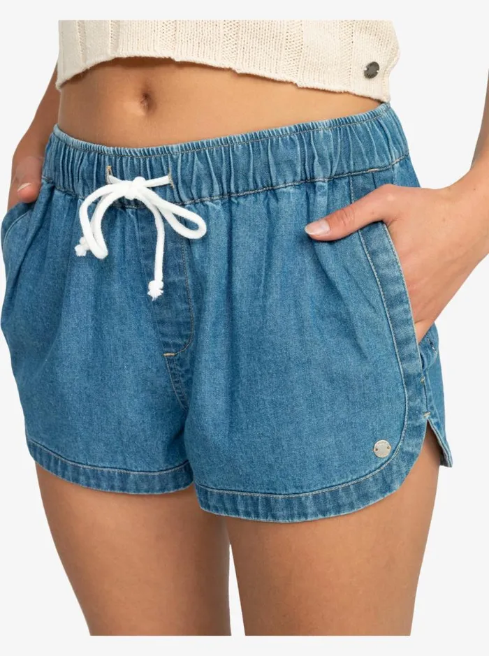 Roxy Shorts New Impossible Denim Shorts Medium Blue 8211 Women Roxy Shorts New Impossible Denim Shorts Medium Blue 8211 Women