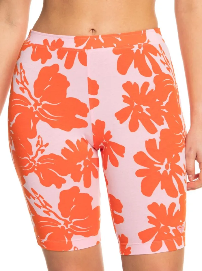 Roxy Shorts SurfKindKate Bike Shorts Pink Frosting My Kind Of Hibis 8211 Women
