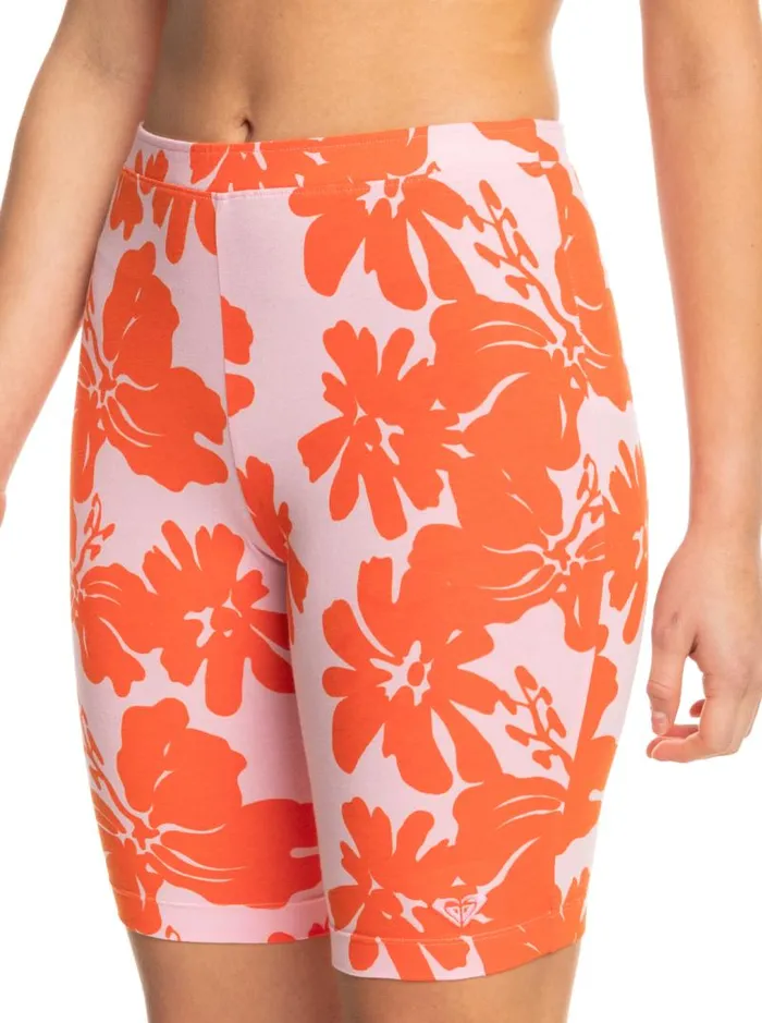 Roxy Shorts SurfKindKate Bike Shorts Pink Frosting My Kind Of Hibis 8211 Women
