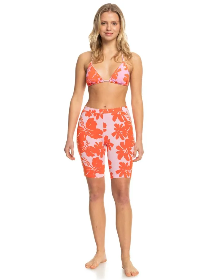 Roxy Shorts SurfKindKate Bike Shorts Pink Frosting My Kind Of Hibis 8211 Women