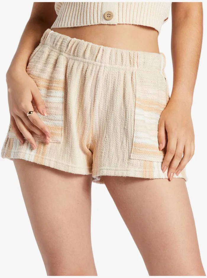 Roxy Shorts Todos Santos Sweat Shorts Bonzer Stripe Tapioca 8211 Women Roxy Shorts Todos Santos Sweat Shorts Bonzer Stripe Tapioca 8211 Women