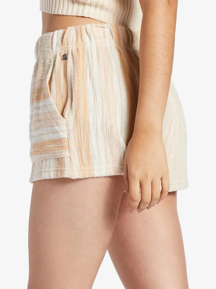 Roxy Shorts Todos Santos Sweat Shorts Bonzer Stripe Tapioca 8211 Women Roxy Shorts Todos Santos Sweat Shorts Bonzer Stripe Tapioca 8211 Women