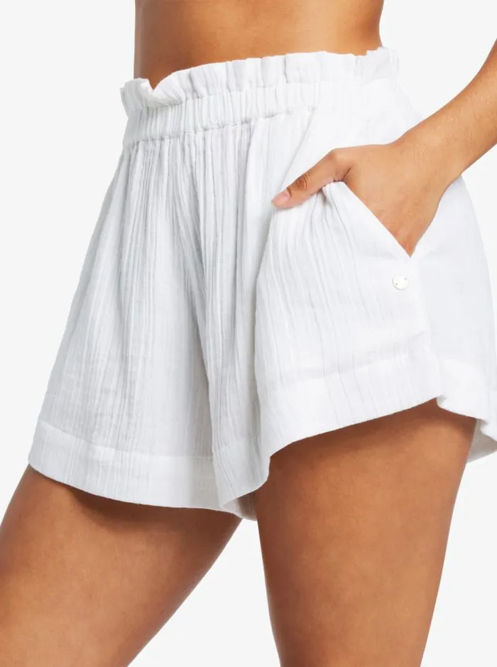 Roxy Shorts What A Vibe Beach Shorts Snow White 8211 Women Roxy Shorts What A Vibe Beach Shorts Snow White 8211 Women