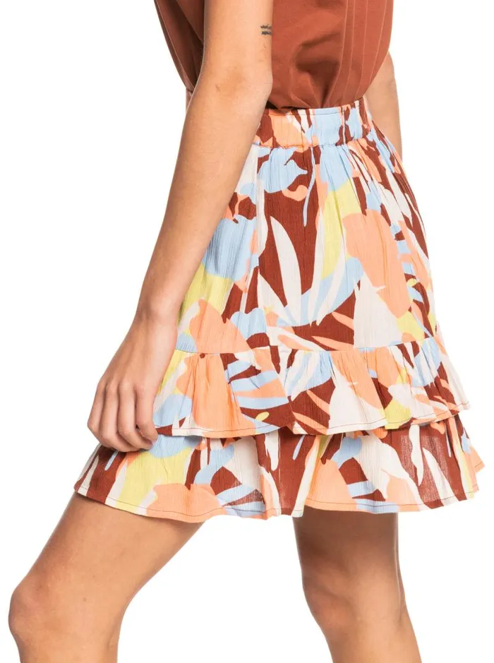 Roxy Skirts Cosmic Glow Again Skirt Toasted Nut Bloom Boogie 8211 Women