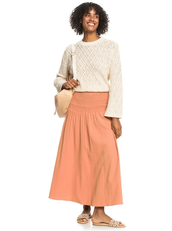 Roxy Skirts Cute Summer Ankle Length Versatile Skirt Cork 8211 Women Roxy Skirts Cute Summer Ankle Length Versatile Skirt Cork 8211 Women