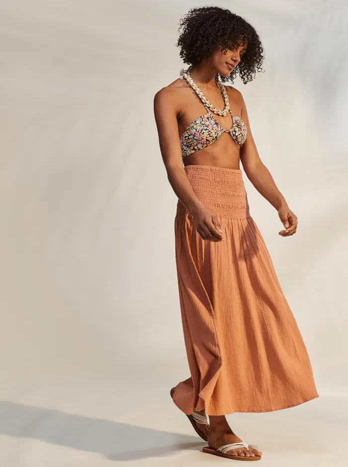 Roxy Skirts Cute Summer Ankle Length Versatile Skirt Cork 8211 Women Roxy Skirts Cute Summer Ankle Length Versatile Skirt Cork 8211 Women