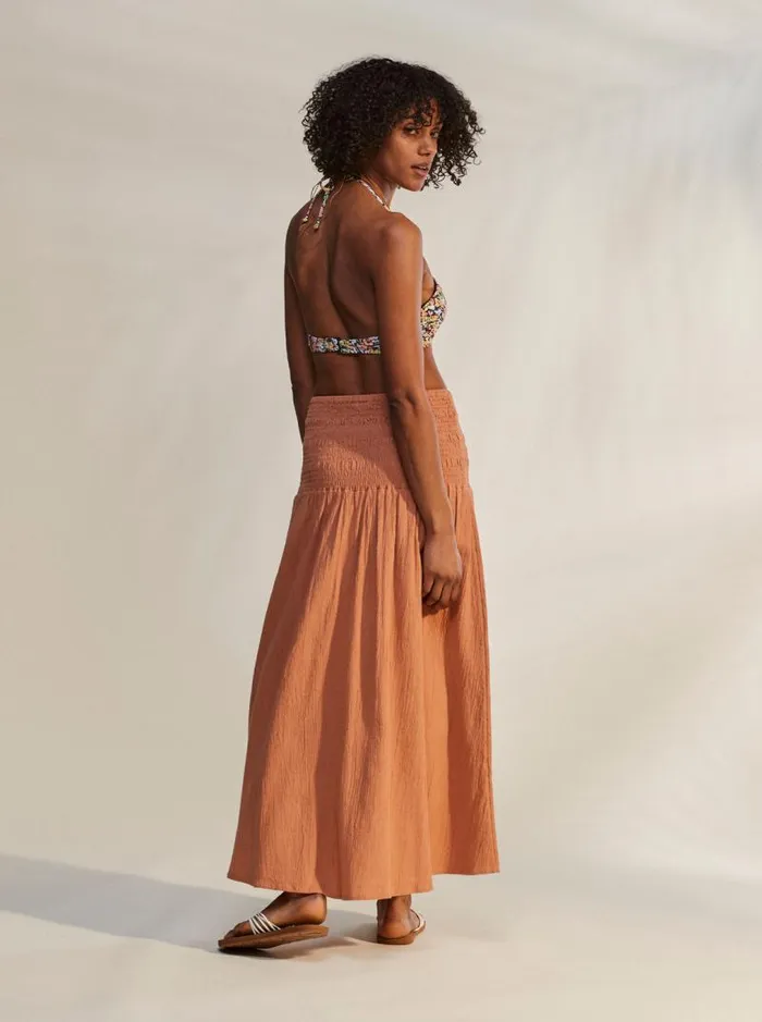 Roxy Skirts Cute Summer Ankle Length Versatile Skirt Cork 8211 Women Roxy Skirts Cute Summer Ankle Length Versatile Skirt Cork 8211 Women