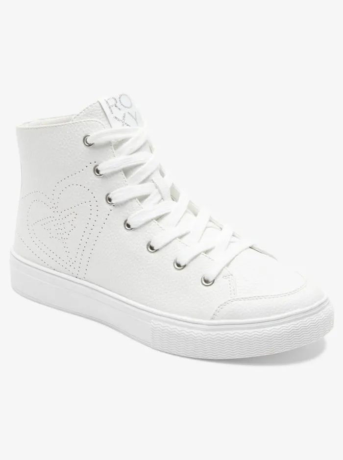 Roxy Sneakers Coastal Cruisin MidTop Shoes White 8211 Women Roxy Sneakers Coastal Cruisin MidTop Shoes White 8211 Women