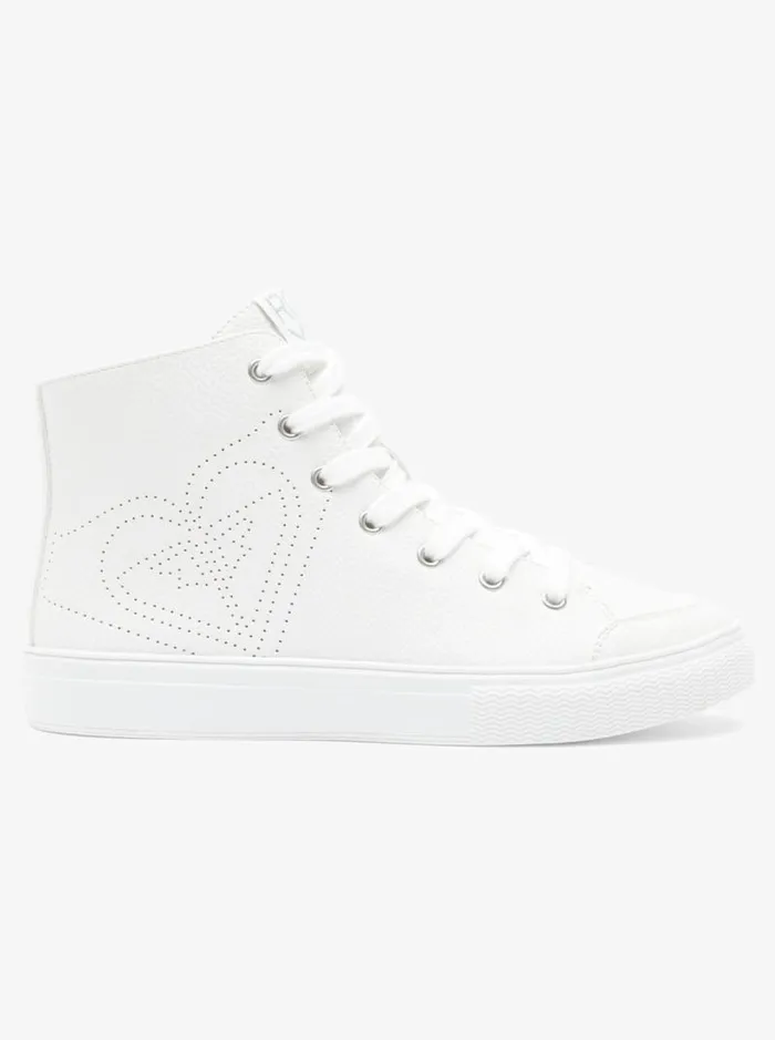 Roxy Sneakers Coastal Cruisin MidTop Shoes White 8211 Women Roxy Sneakers Coastal Cruisin MidTop Shoes White 8211 Women