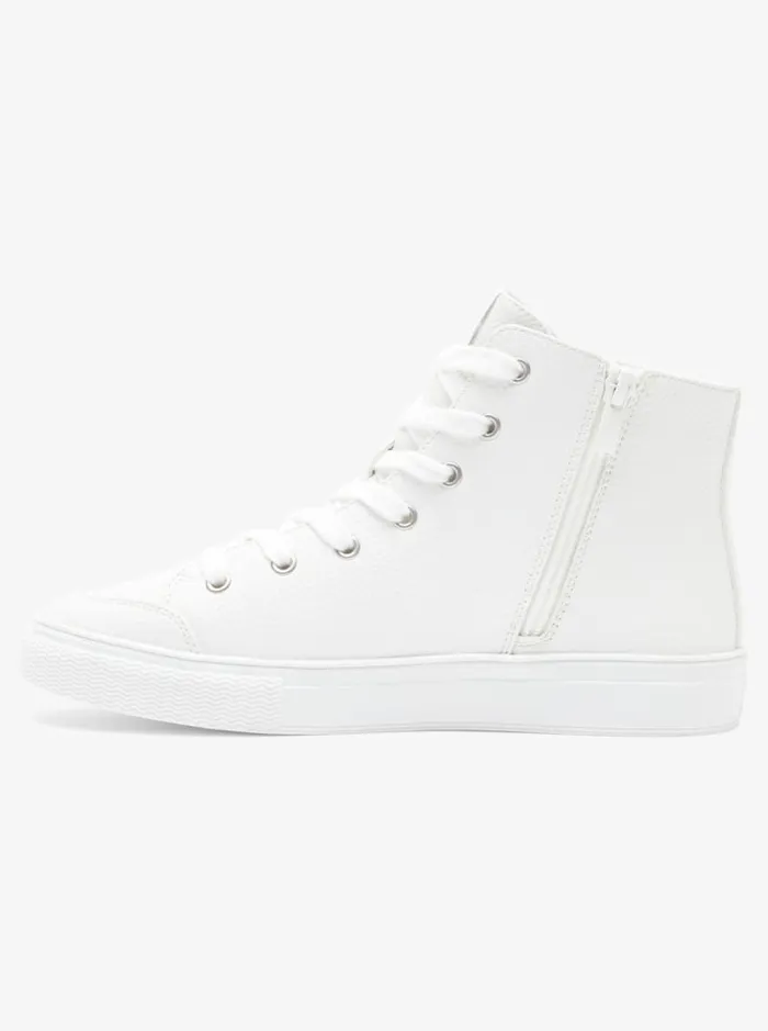 Roxy Sneakers Coastal Cruisin MidTop Shoes White 8211 Women Roxy Sneakers Coastal Cruisin MidTop Shoes White 8211 Women