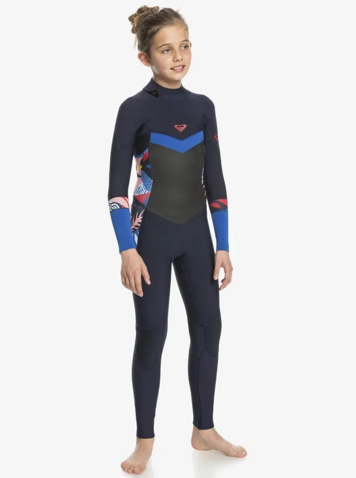 Roxy Surf Girl039s 816 32mm Syncro GBS LSL Fullsuit Navy Nightsyacht Blue 8211 Kids Roxy Surf Girl039s 816 32mm Syncro GBS LSL Fullsuit Navy Nightsyacht Blue 8211 Kids