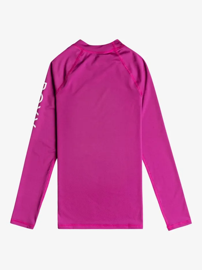 Roxy Swim Girl039s 716 Whole Hearted Long Sleeve UPF 50 Rashguard Vivid Viola 8211 Kids Roxy Swim Girl039s 716 Whole Hearted Long Sleeve UPF 50 Rashguard Vivid Viola 8211 Kids