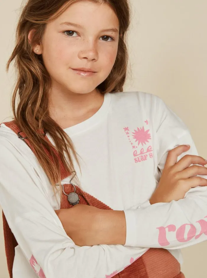 Roxy Tees and Tanks Girl039s 416 All You Never Say Long Sleeve TShirt Snow White 8211 Kids Roxy Tees and Tanks Girl039s 416 All You Never Say Long Sleeve TShirt Snow White 8211 Kids