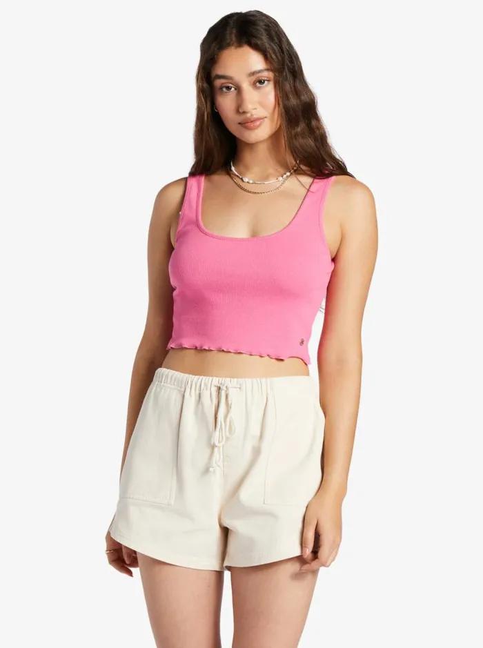 Roxy Tees and Tanks Keep It Wavy Tank Top Shocking Pink 8211 Women