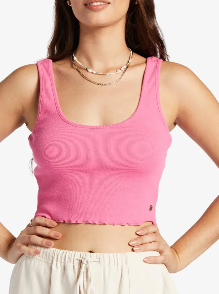 Roxy Tees and Tanks Keep It Wavy Tank Top Shocking Pink 8211 Women