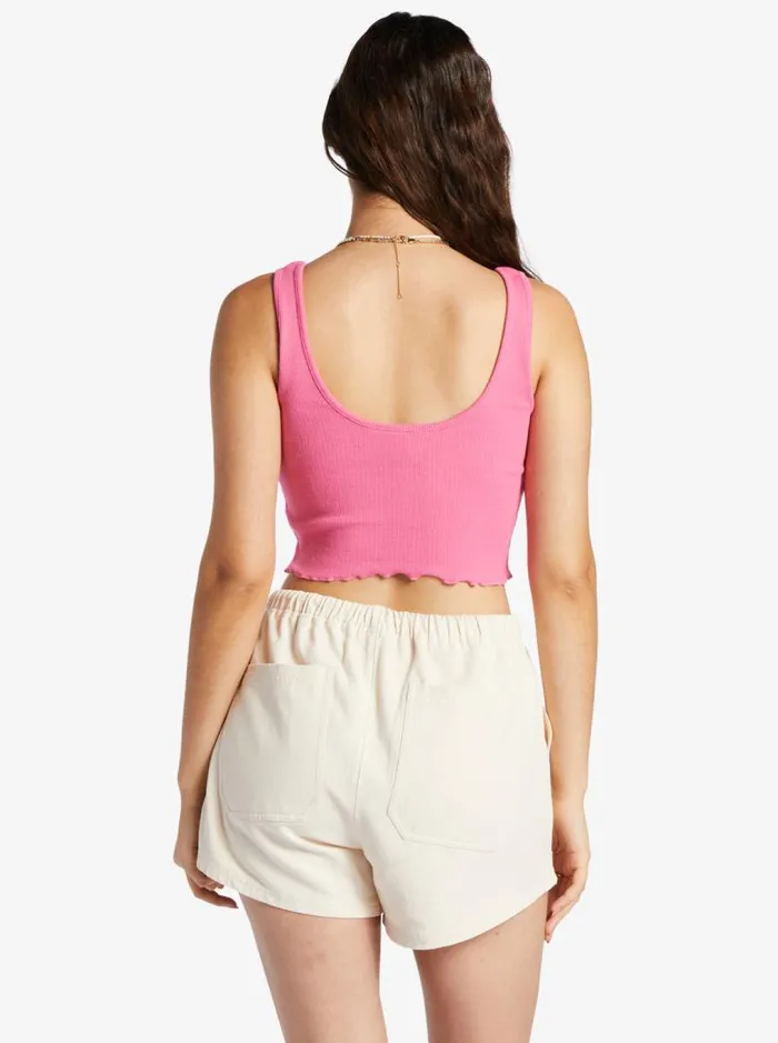 Roxy Tees and Tanks Keep It Wavy Tank Top Shocking Pink 8211 Women
