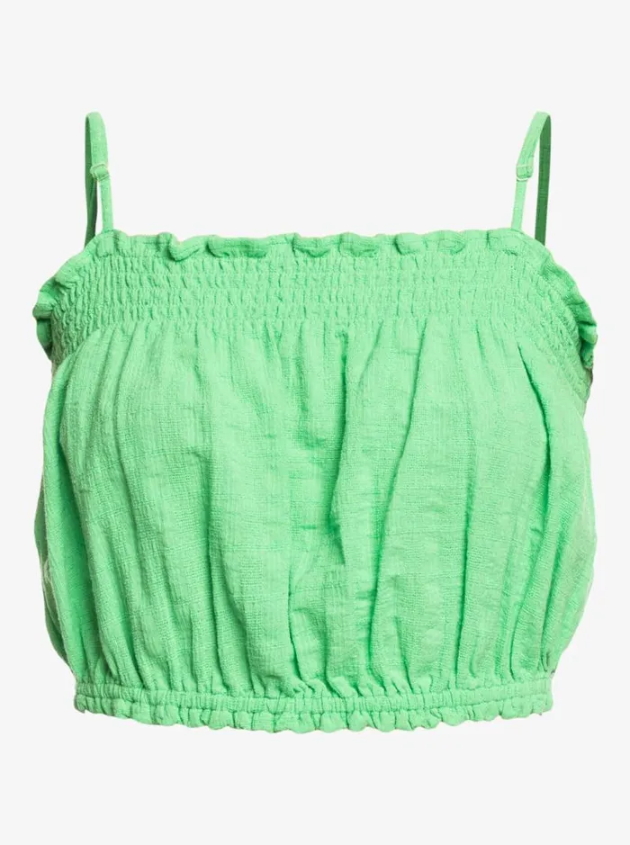 Roxy Tops Bikini Vibes Strappy Crop Top Absinthe Green 8211 Women