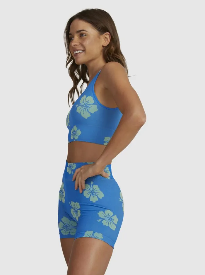 Roxy Tops Digi High Active 8211 Sports Bra For Women Digi High Floral Y2k Lime 8211 Women