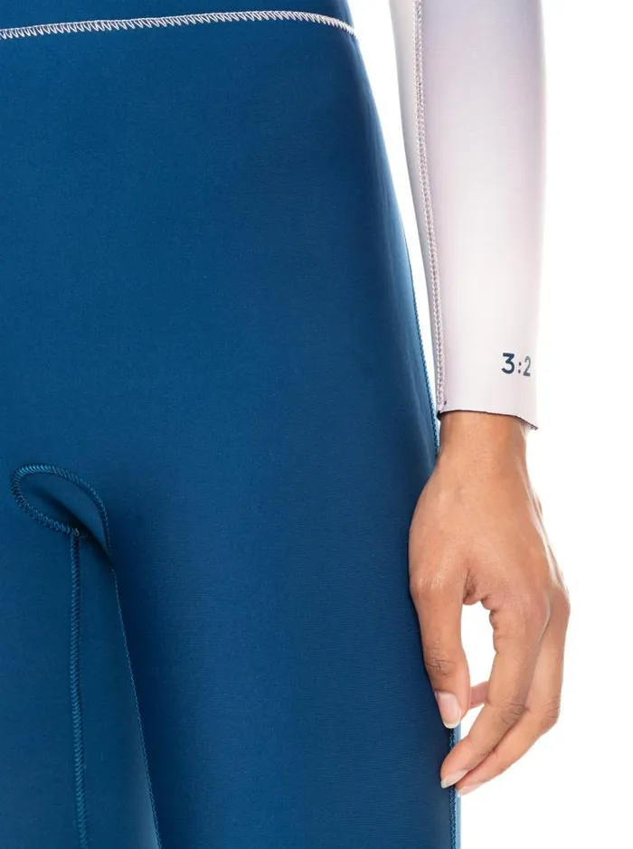Roxy Wetsuits 32mm Roxy Rise Back Zip Wetsuit Iodine Blue 8211 Women