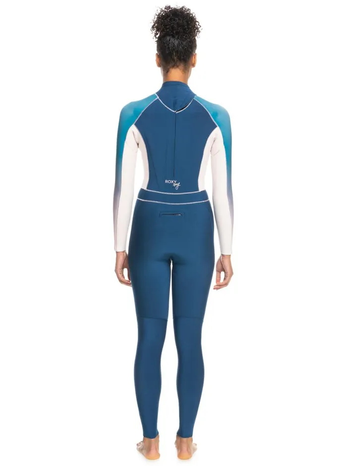 Roxy Wetsuits 32mm Roxy Rise Back Zip Wetsuit Iodine Blue 8211 Women