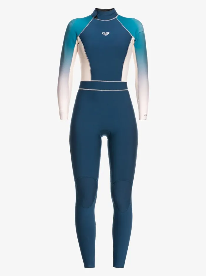 Roxy Wetsuits 32mm Roxy Rise Back Zip Wetsuit Iodine Blue 8211 Women