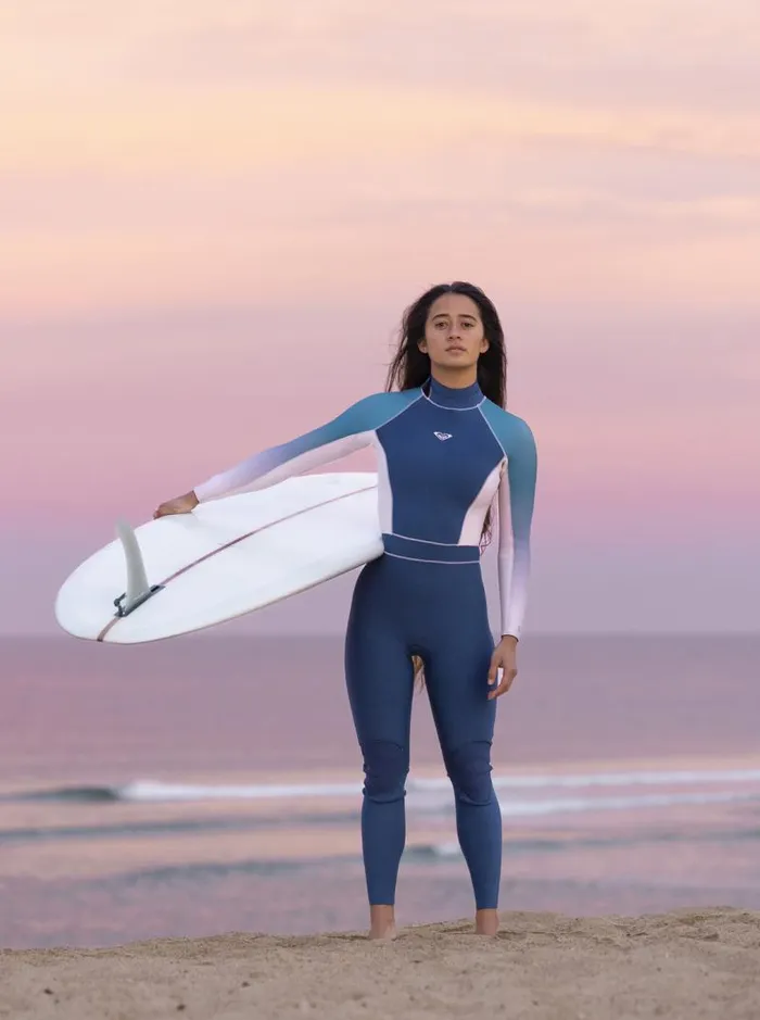 Roxy Wetsuits 32mm Roxy Rise Back Zip Wetsuit Iodine Blue 8211 Women
