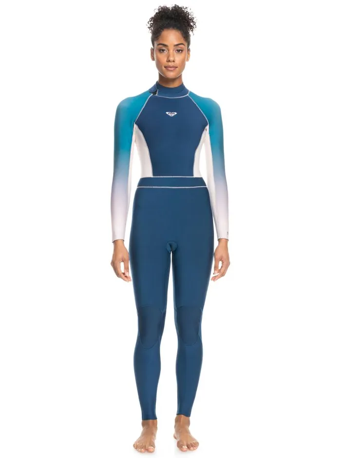 Roxy Wetsuits 32mm Roxy Rise Back Zip Wetsuit Iodine Blue 8211 Women
