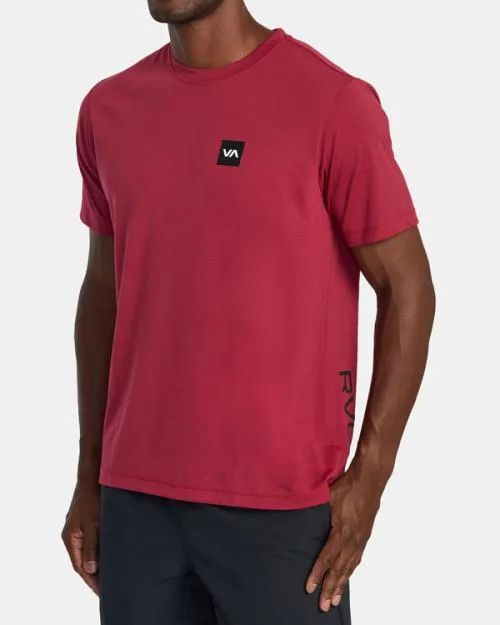 Rvca 2X Tee Deep Magenta SportMen Short Sleeves