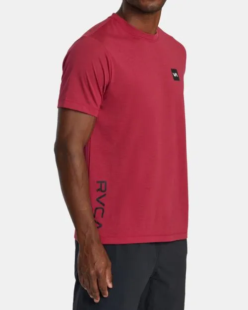Rvca 2X Tee Deep Magenta SportMen Short Sleeves