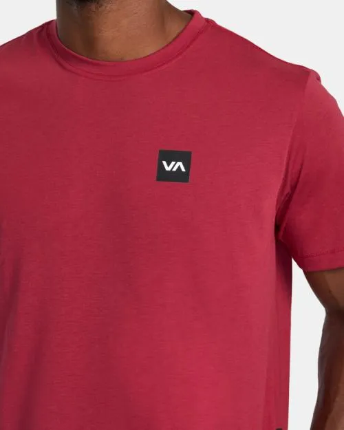 Rvca 2X Tee Deep Magenta SportMen Short Sleeves