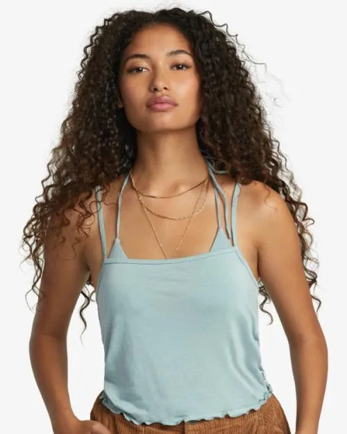 Rvca All That Tank Top Shale Women Tops