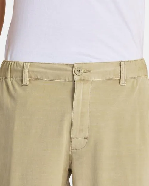 Rvca All Time Coastal Rinsed Hybrid 19034 Shorts Khaki Men Shorts and Hybrids