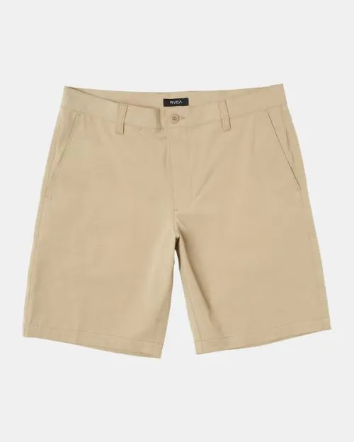Rvca All Time Coastal Rinsed Hybrid 19034 Shorts Khaki Men Shorts and Hybrids