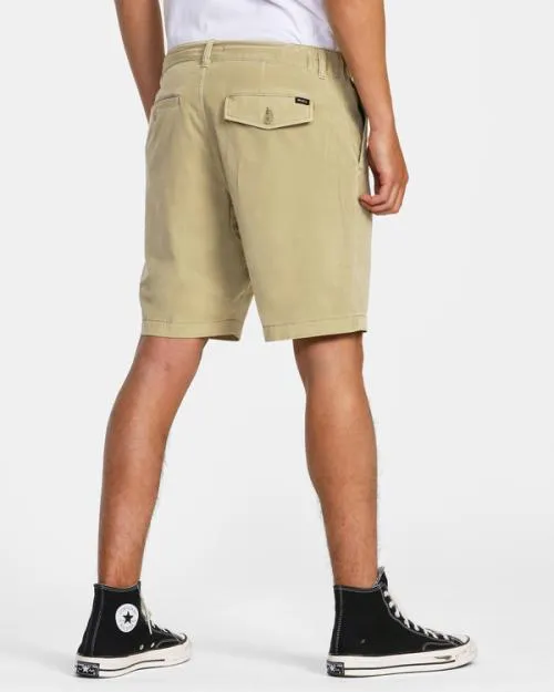 Rvca All Time Coastal Rinsed Hybrid 19034 Shorts Khaki Men Shorts and Hybrids