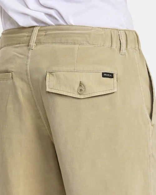 Rvca All Time Coastal Rinsed Hybrid 19034 Shorts Khaki Men Shorts and Hybrids