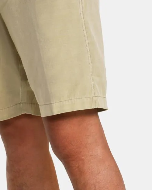 Rvca All Time Coastal Rinsed Hybrid 19034 Shorts Khaki Men Shorts and Hybrids