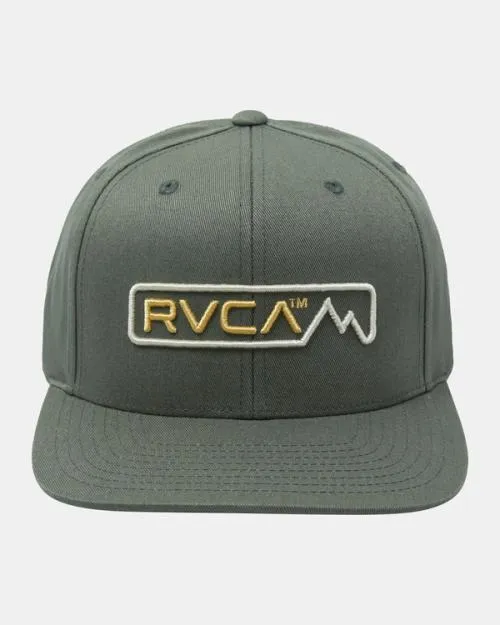 Rvca Altitude Snapback Hat Olive Men Hats and Beanies