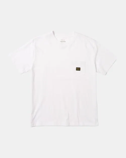 Rvca Americana Label TShirt White Men Short Sleeves