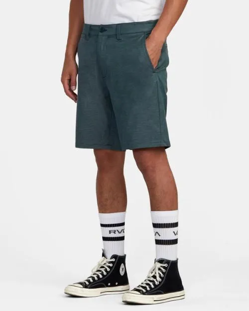Rvca Back In Hybrid 19034 Shorts Hunter Green Men Shorts and Hybrids
