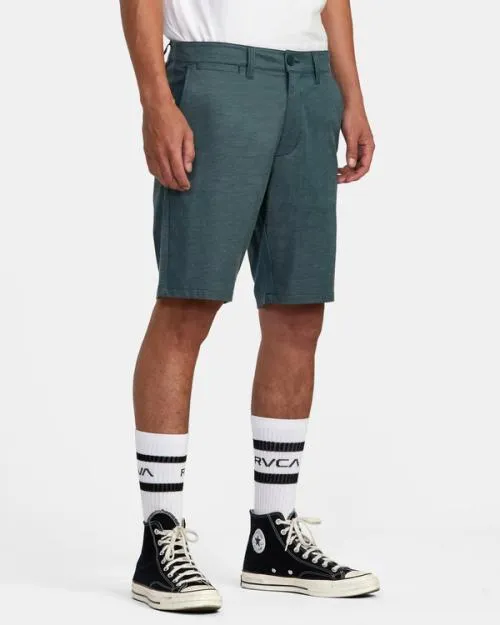 Rvca Back In Hybrid 19034 Shorts Hunter Green Men Shorts and Hybrids
